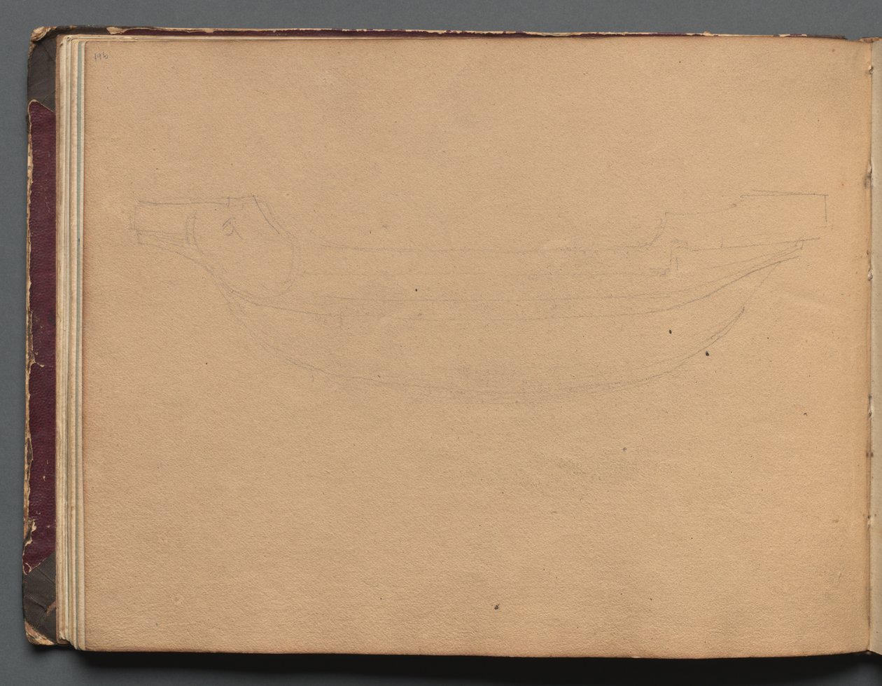 Album avec des vues de Rome et des environs, études de paysage, page 19b : Croquis d