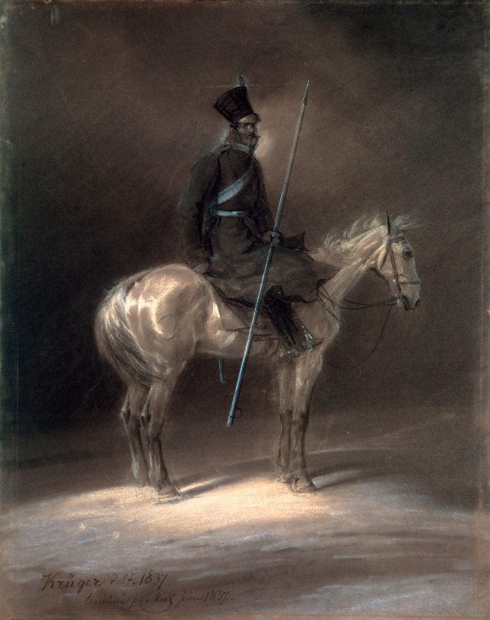 Cosaque à cheval, 1837 - Franz Krüger