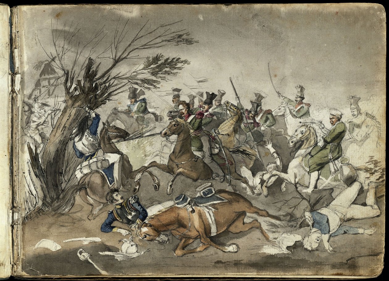 Scène de bataille - Franz Krüger
