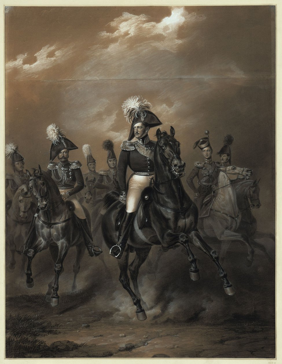 Le tsar Nicolas Ier et sa suite - Franz Krüger