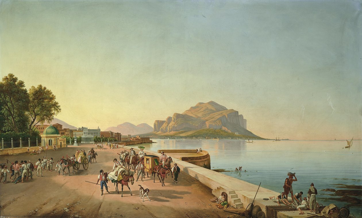 Promenade à Palerme - Franz Ludwig Catel
