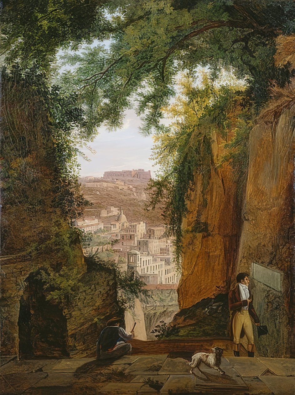 Vue depuis la tombe de Virgile sur la ville de Naples - Franz Ludwig Catel
