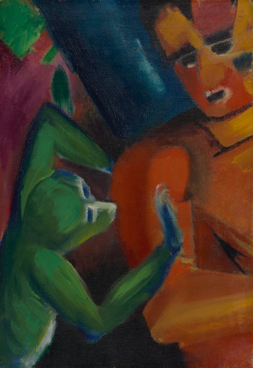 Äffchen und Mensch - Franz Marc
