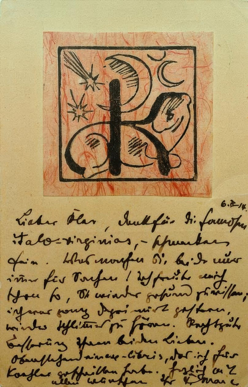 Ex-libris Bernhard Koehler - Franz Marc