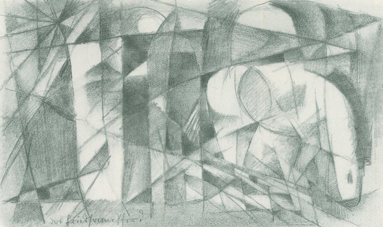 Franz Marc - Carnet de croquis pris sur le vif - Feuille 14 - Franz Marc