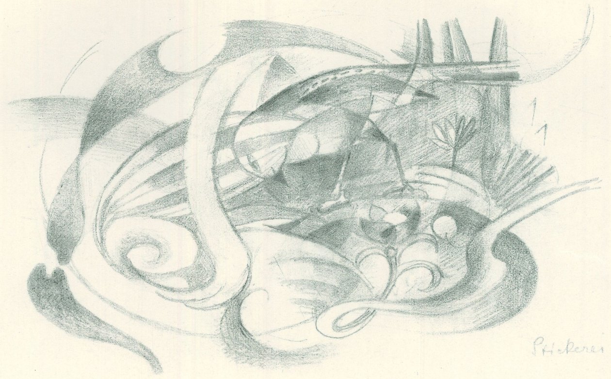Franz Marc - Carnet de croquis pris sur le vif - Feuille 29 - Franz Marc