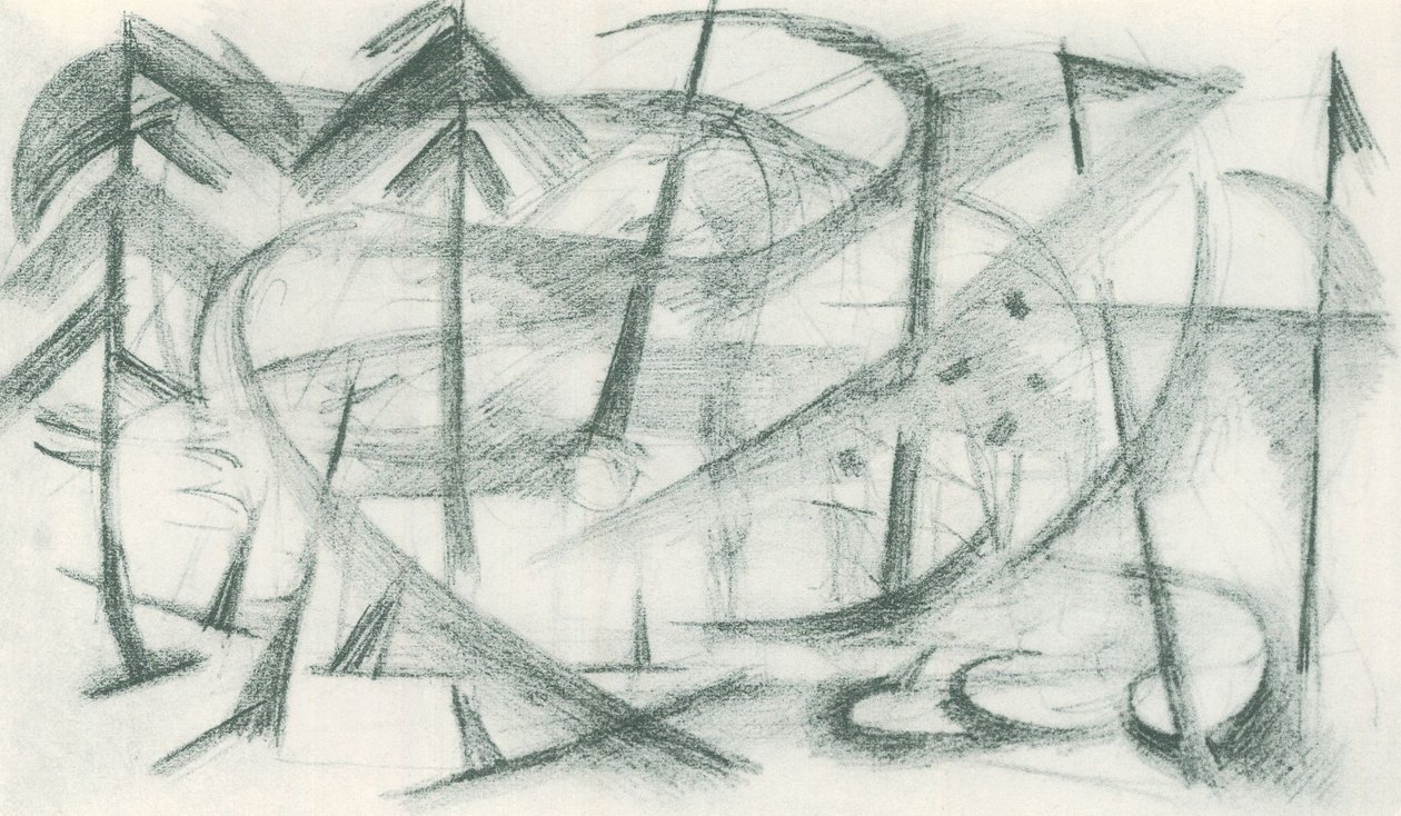 Franz Marc - Carnet de croquis pris sur le vif - Feuille 35 - Franz Marc