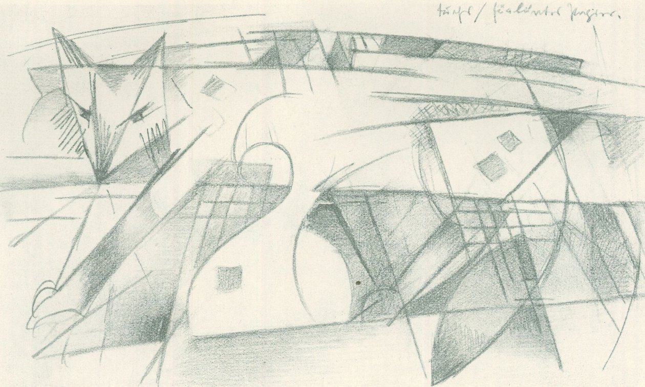 Renard / pour papier coloré - Franz Marc