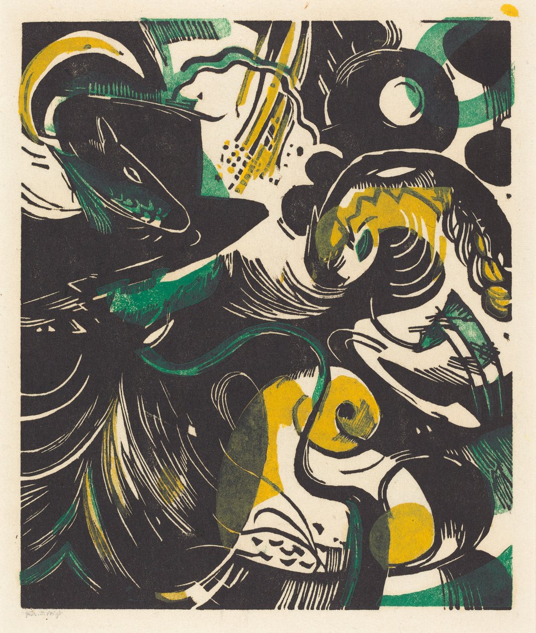 Genesis II (Schöpfungsgeschichte II) - Franz Marc