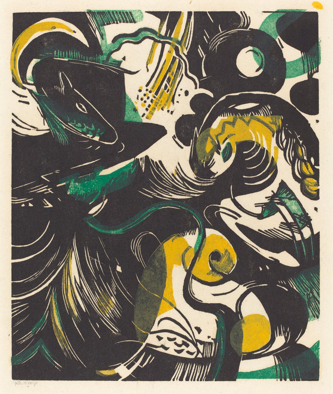 Genèse II (Schopfungsgeschichte II), 1914 - Franz Marc