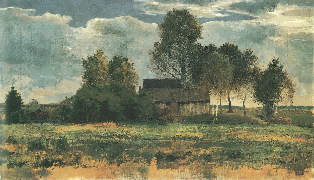 Cabanes de tourbiers dans la tourbière de Dachau - Franz Marc