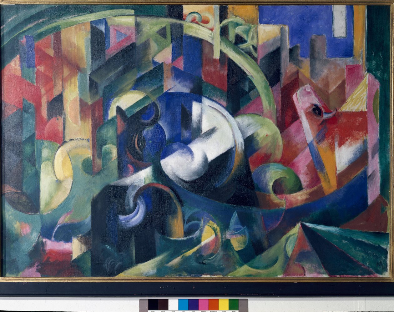 Peinture avec des bœufs - Franz Marc