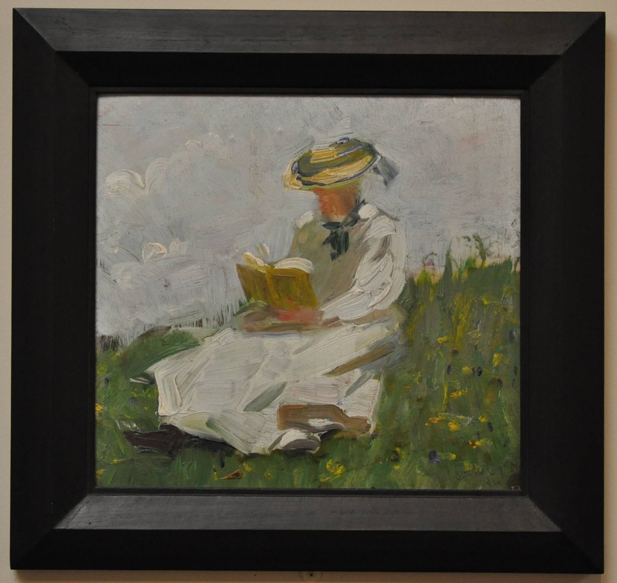 Femme lisant dans la verdure - Franz Marc