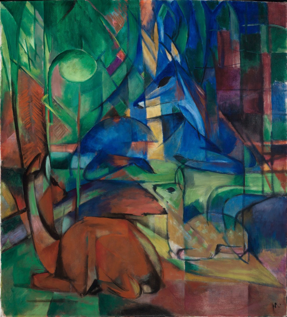 Chevreuils dans la forêt II - Franz Marc
