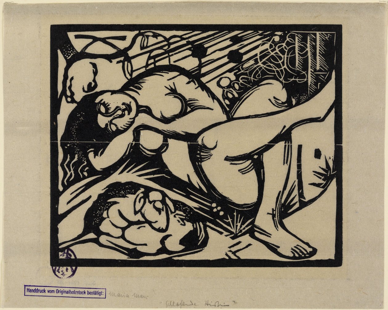 La bergère endormie - Franz Marc