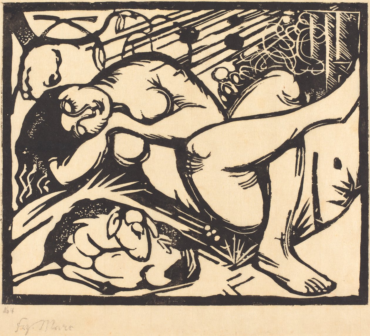 Bergère endormie - Franz Marc