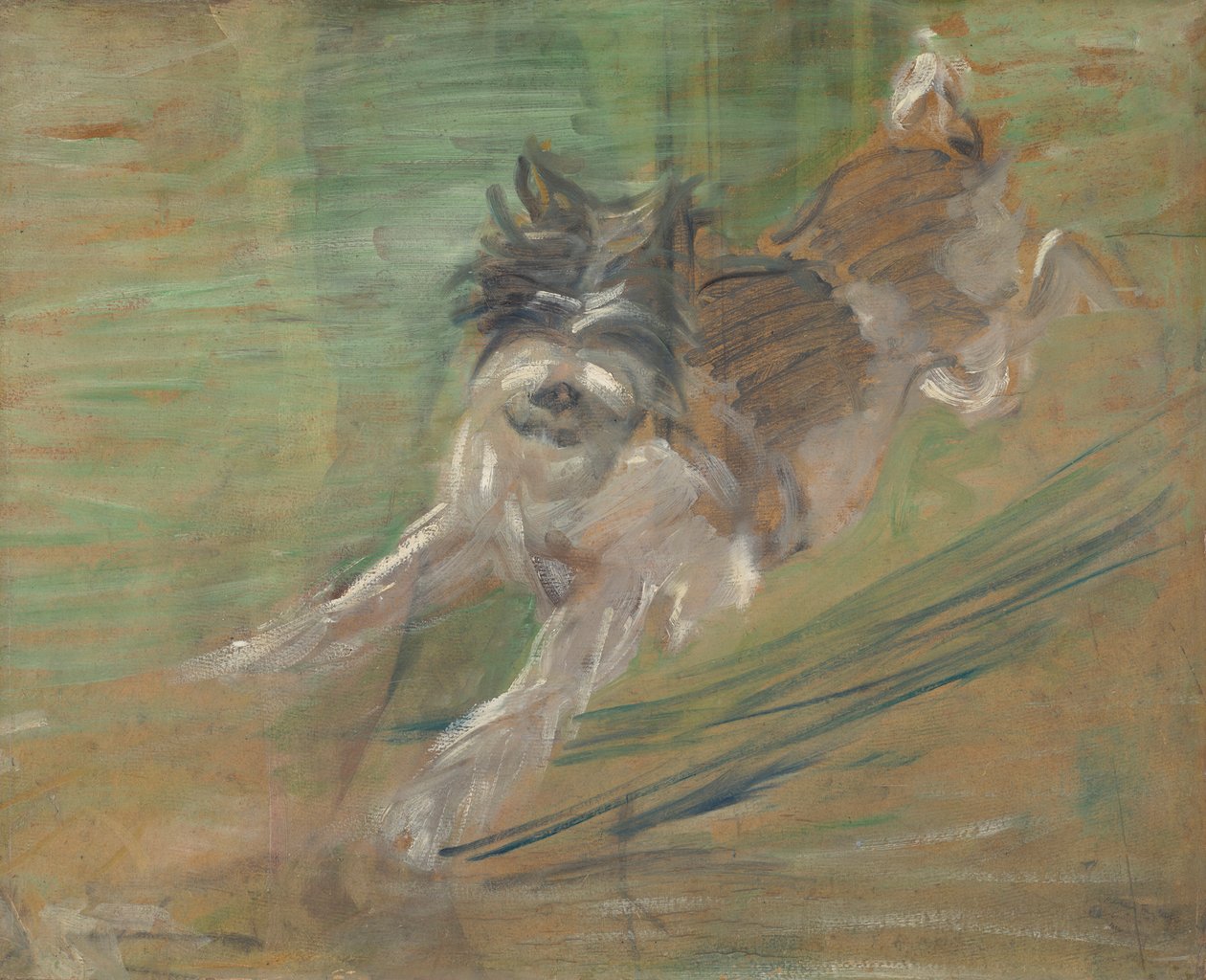 Chien sautant « Schlick » - Franz Marc