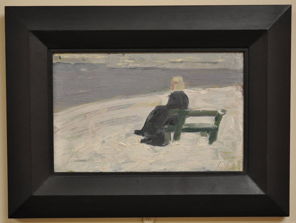Femme dans un paysage hivernal - Franz Marc