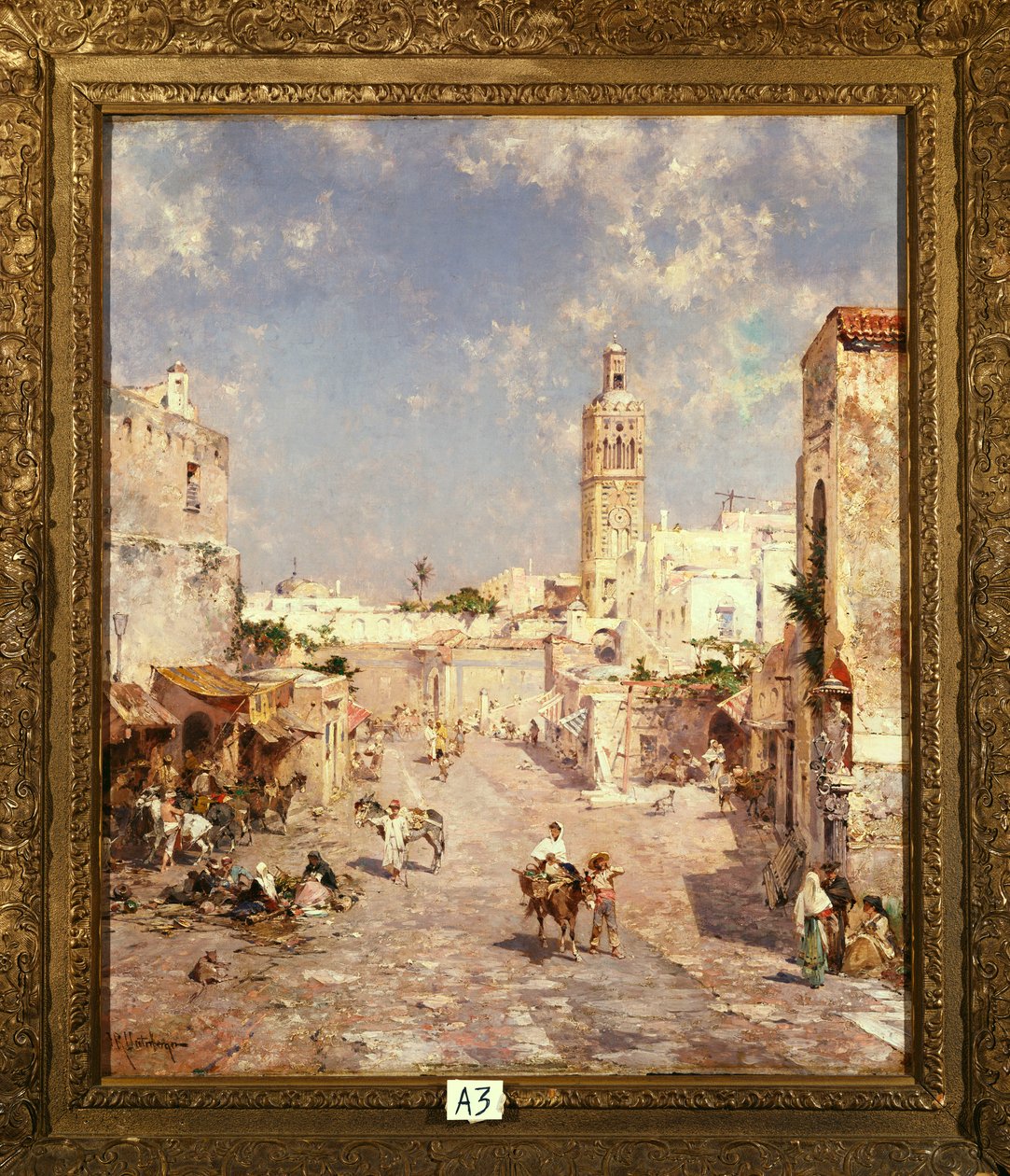 Figures dans une ville mauresque - Franz Richard Unterberger