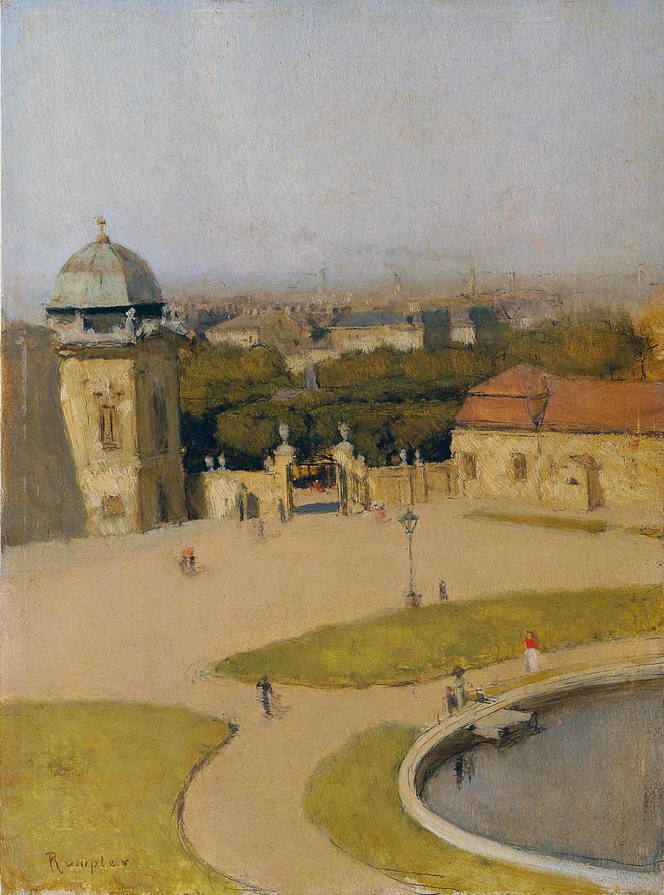 Vue du sud-ouest sur le Belvédère supérieur - Franz Rumpler