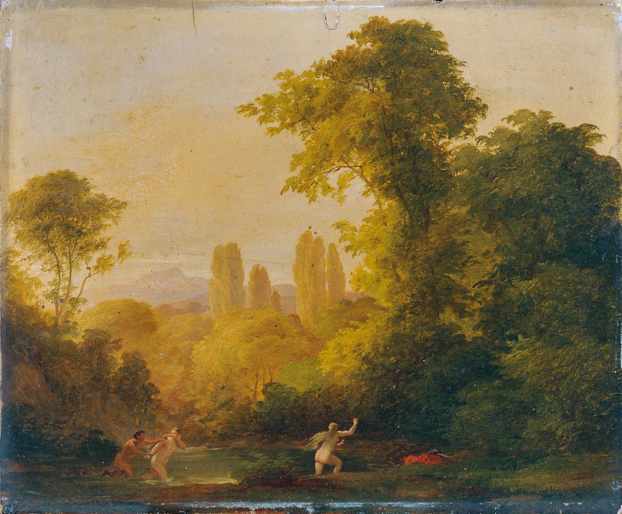Paysage avec staffage mythologique - Franz Schrotzberg