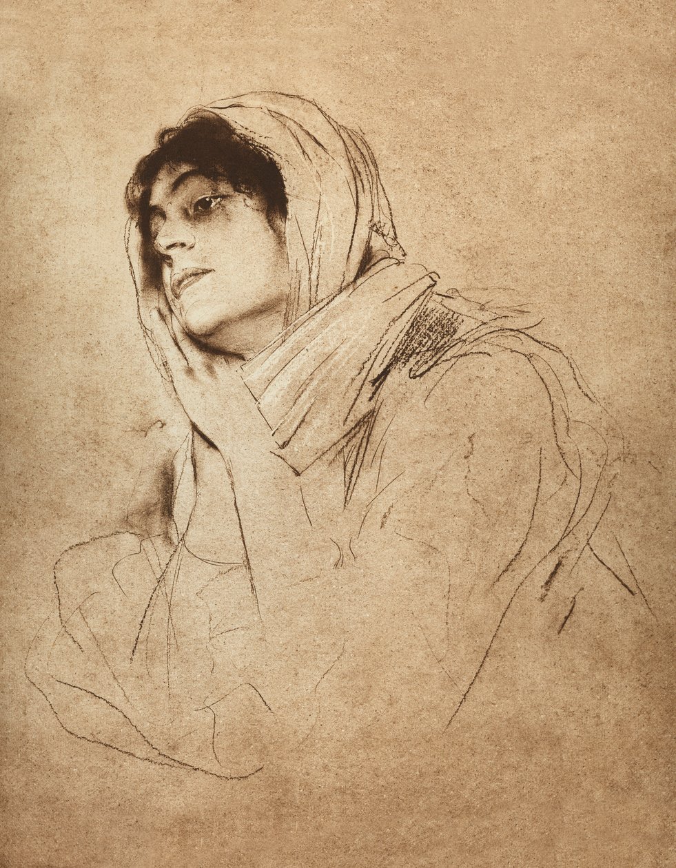 Eleonora Duse - Franz Seraph von Lenbach