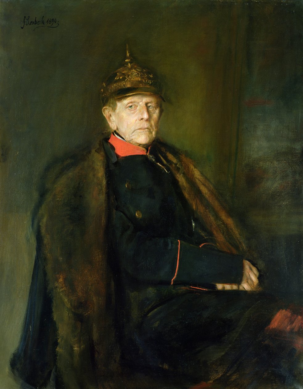 Général Feld-maréchal Helmuth Graf von Moltke (1800-91), 1890 - Franz Seraph von Lenbach