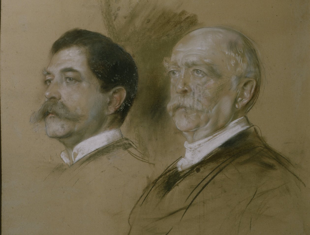 Otto von Bismarck et son fils Herbert, secrétaire d