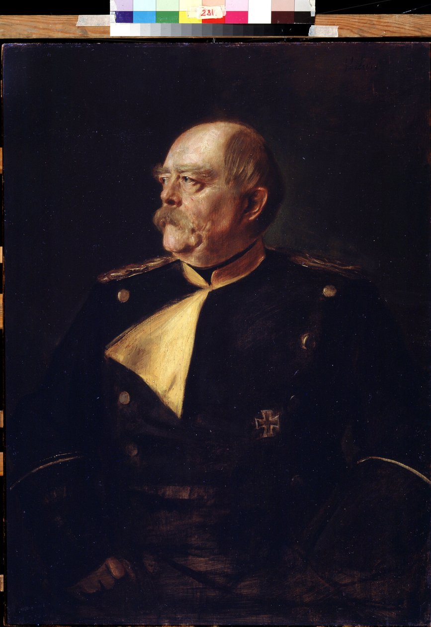 Portrait du chancelier Otto von Bismarck en uniforme - Franz Seraph von Lenbach