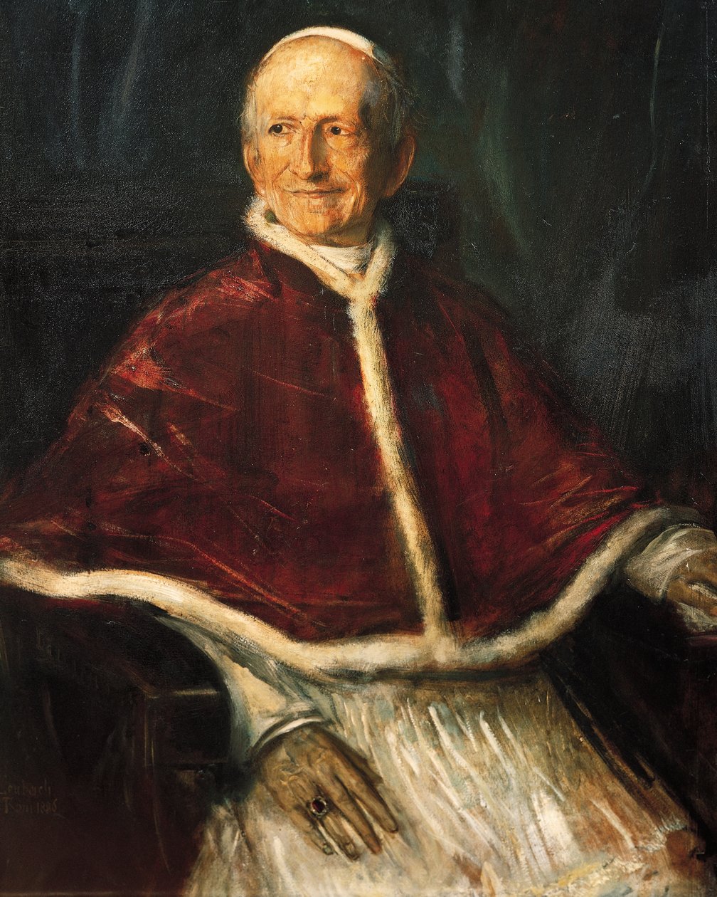 Portrait du Pape Léon XIII (Carpineto Romano) - Franz Seraph von Lenbach