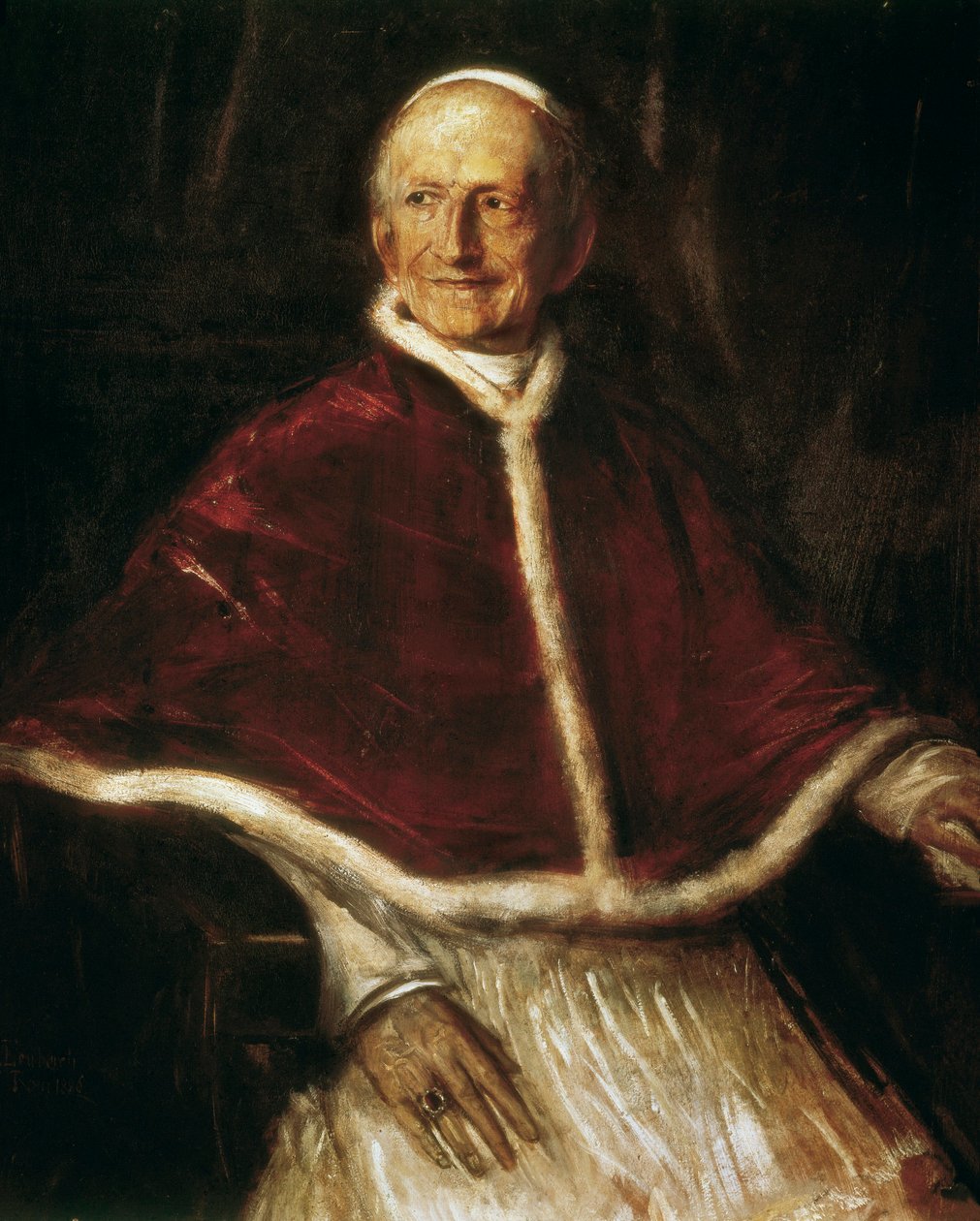 Portrait du Pape Léon XIII - Franz Seraph von Lenbach