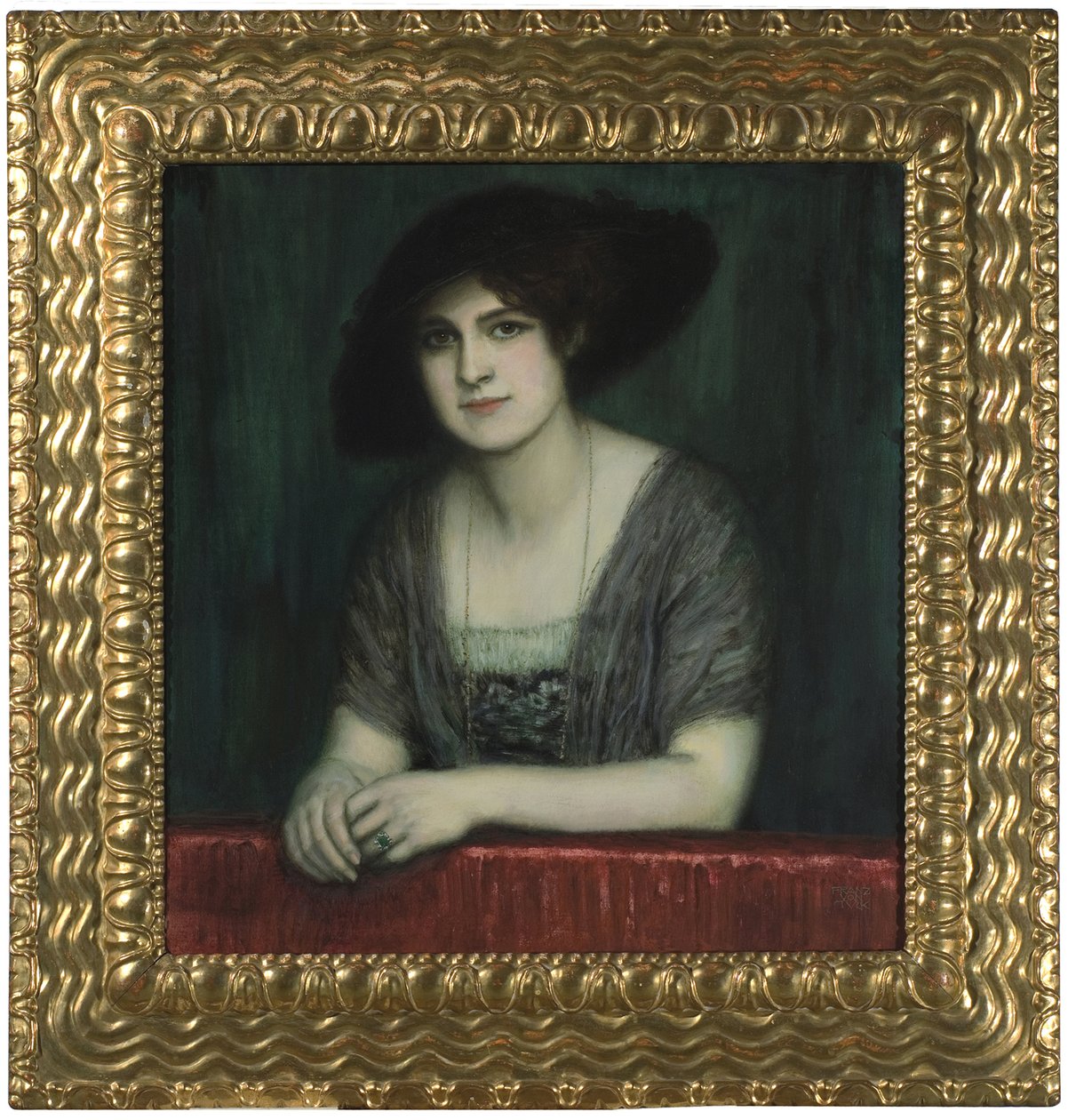 Marie avec un chapeau sombre - Franz Stuck Ritter von