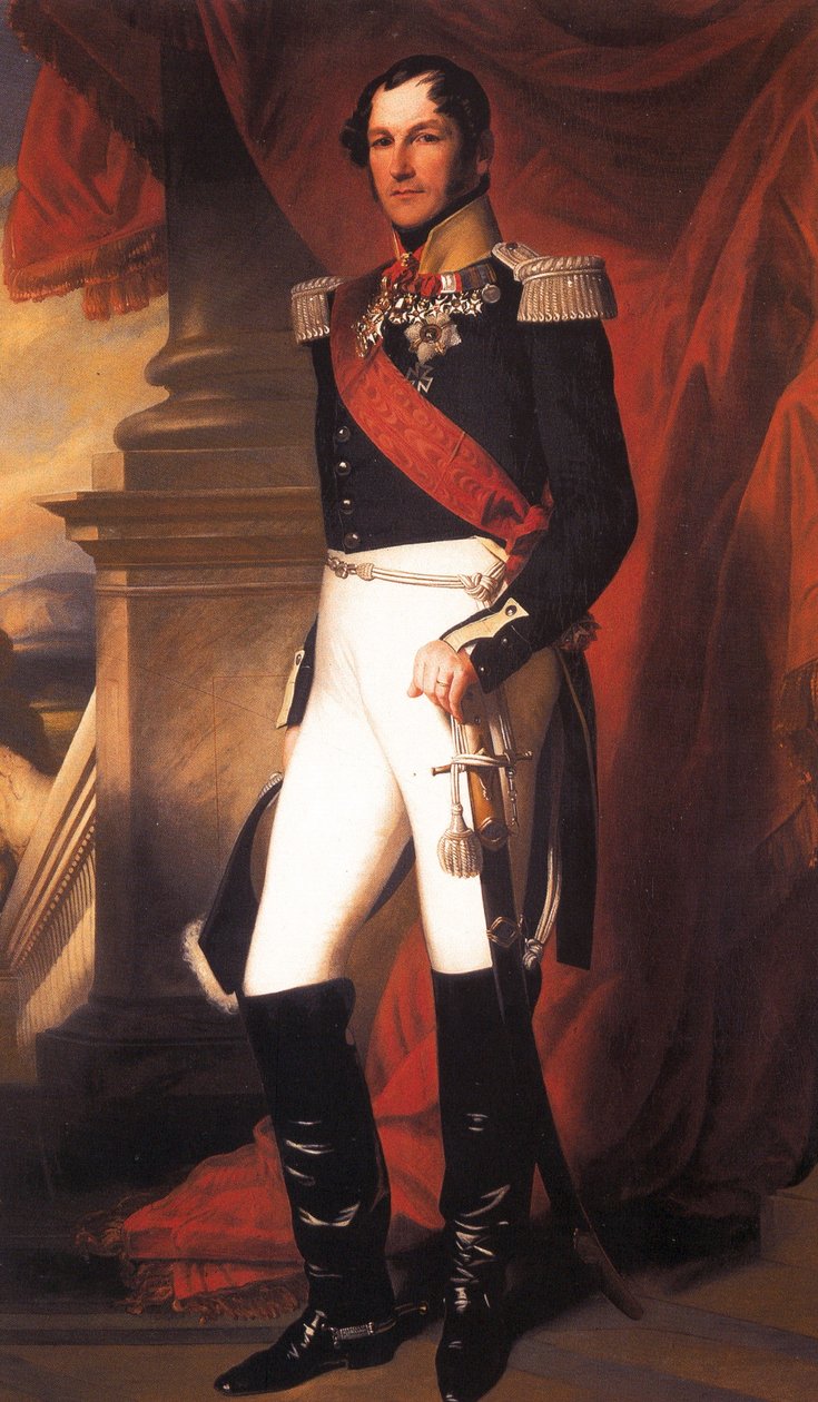 Dutch : Portrait du roi Léopold I en uniforme Portrait du roi Léopold I en uniforme - Franz Xaver Winterhalter