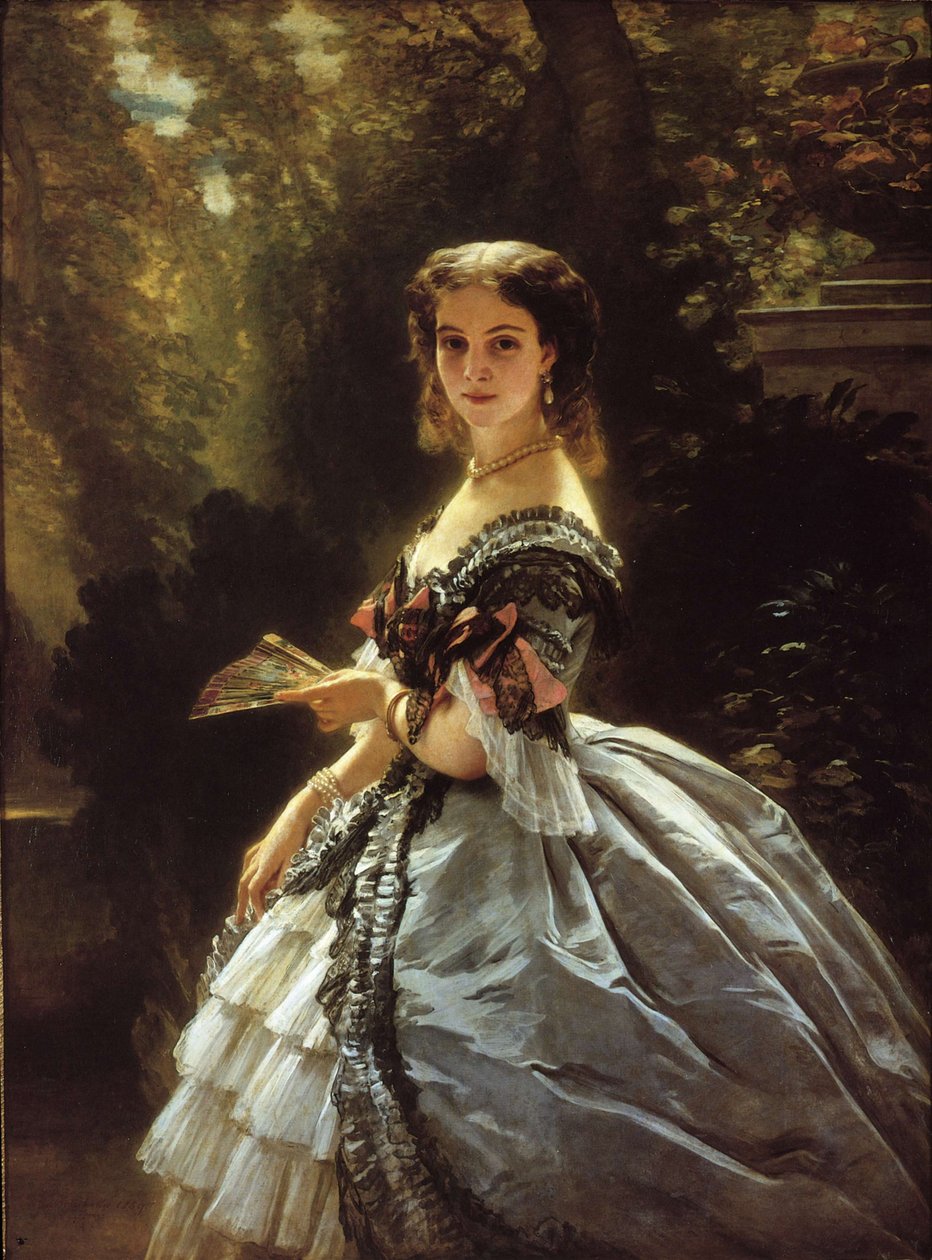 Portrait de la comtesse Elizabeth Esperovna Troubetskaya, née Belosselskaya-Belozerskaya 1834-1907 - Franz Xaver Winterhalter
