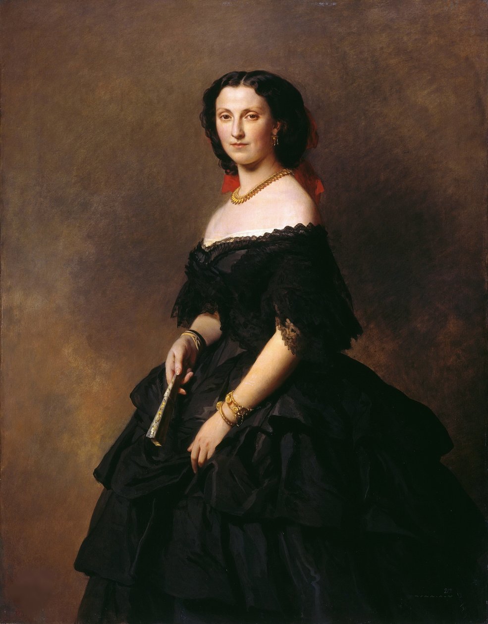 Portrait de la duchesse Elizaveta Alexandrovna Baryatinskaya, née princesse Chernysheva - Franz Xaver Winterhalter