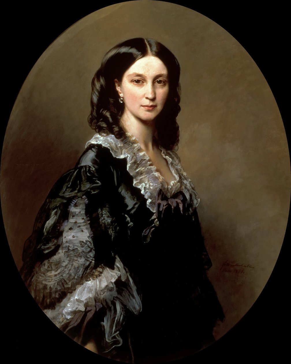Portrait de la duchesse Elizaveta Alexandrovna Baryatinskaya, née princesse Chernysheva 1826-1902, 1858 - Franz Xaver Winterhalter