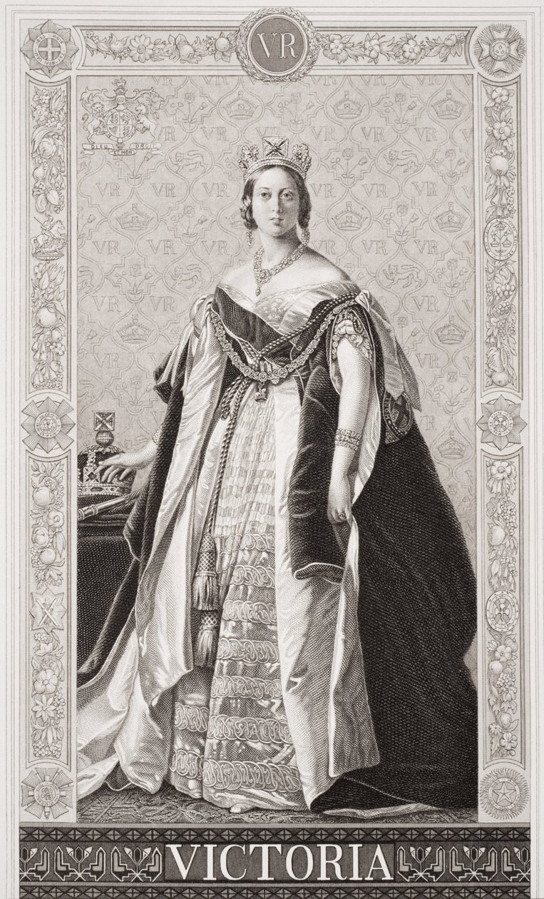 Reine Victoria (1819-1901) de `Illustrations of English and Scottish History