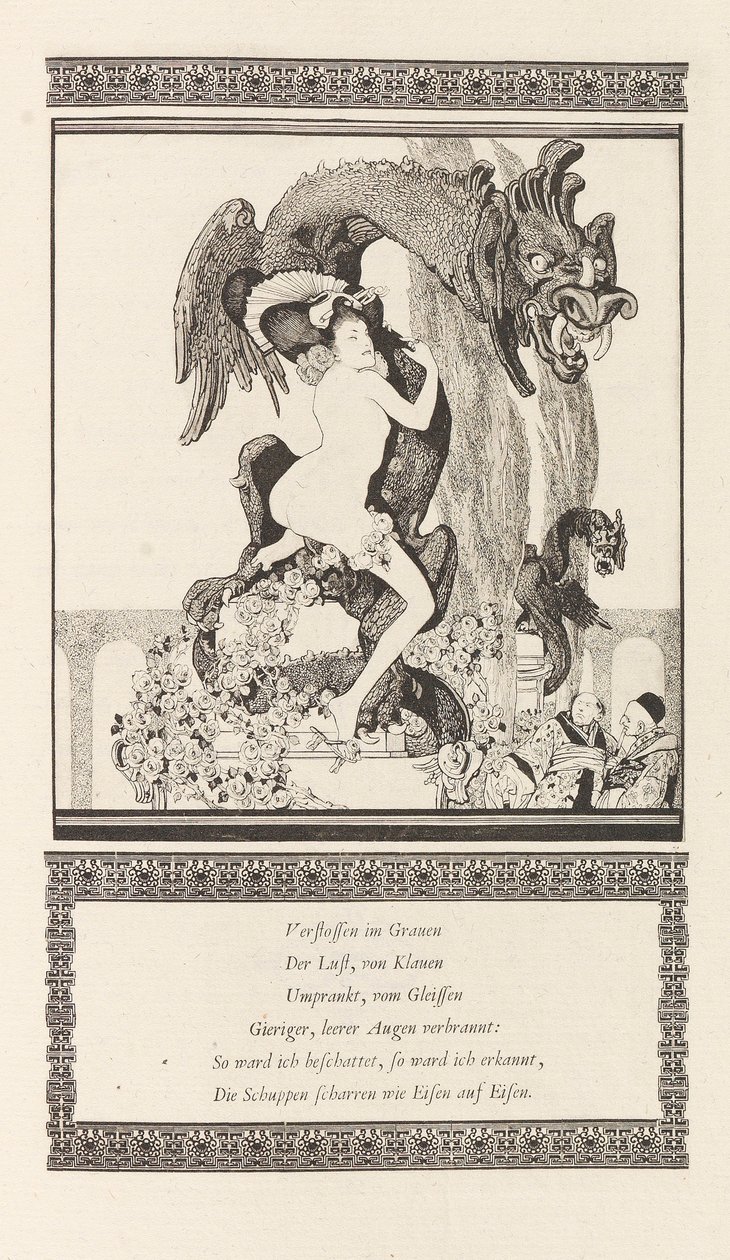 Illustration pour Das Schöne Mädchen von Pao par Otto Julius Bierbaum - Franz von Bayros