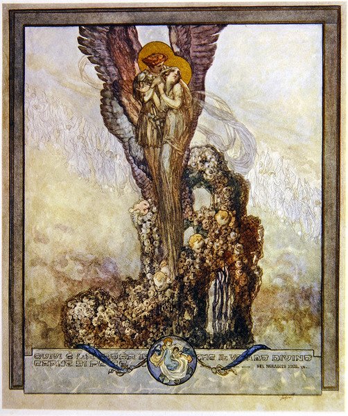 Illustration de la Divine Comédie de Dante, Paradis, Chant XXIII - Franz von Bayros