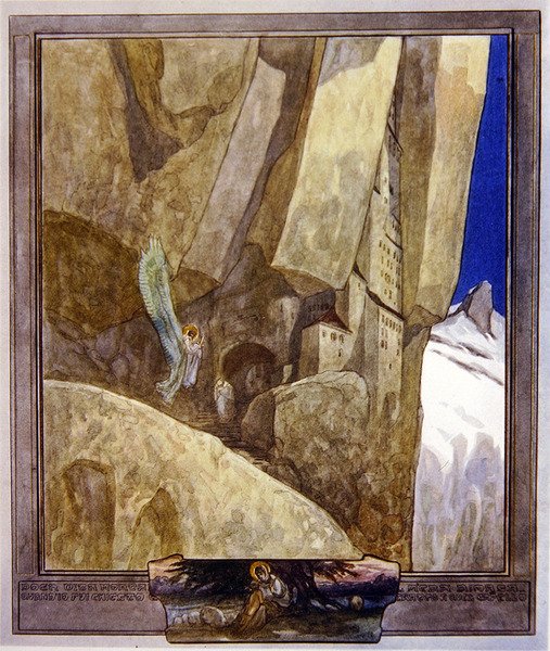 Illustration de la Divine Comédie de Dante, Paradis, Chant XXI - Franz von Bayros