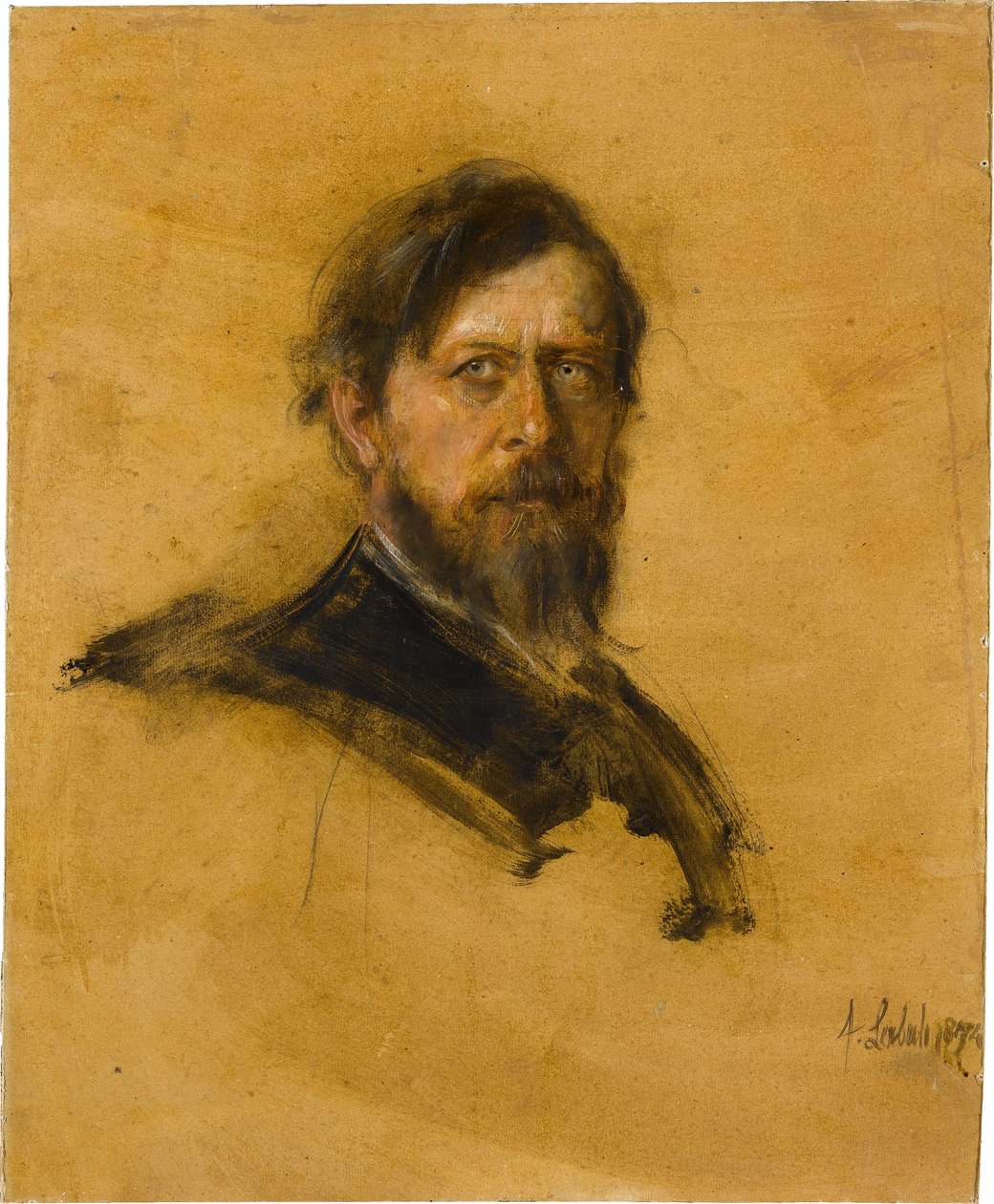 Portrait de Böcklin - Franz von Lenbach