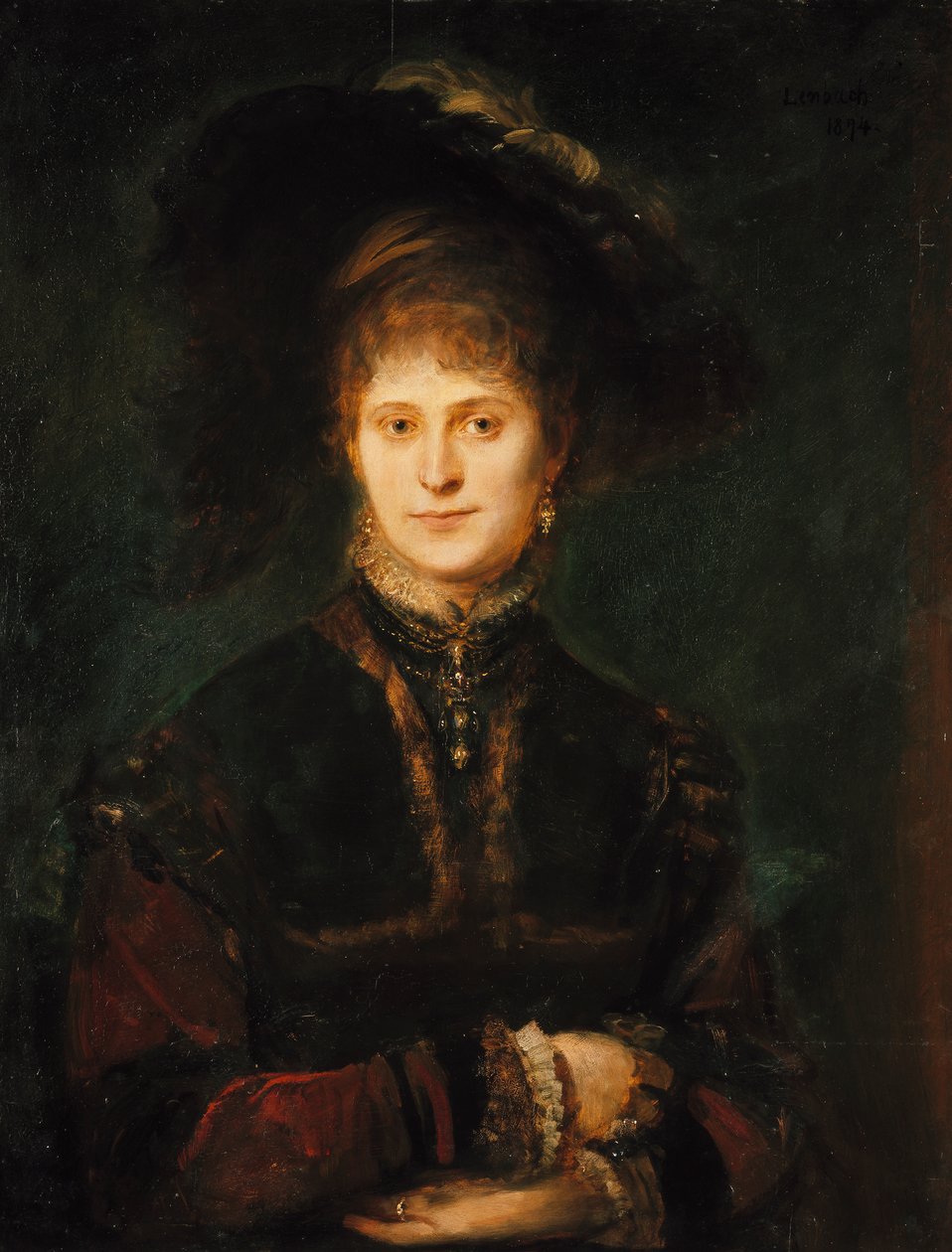 Magdalena Plach () - Franz von Lenbach