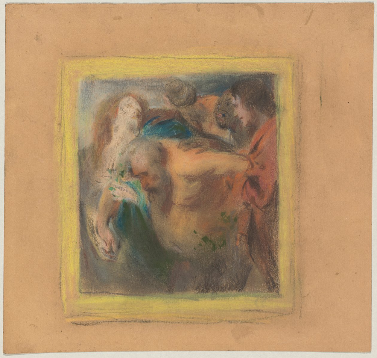 Trunkener Silen; nach Rubens, freie Variation - Franz von Lenbach