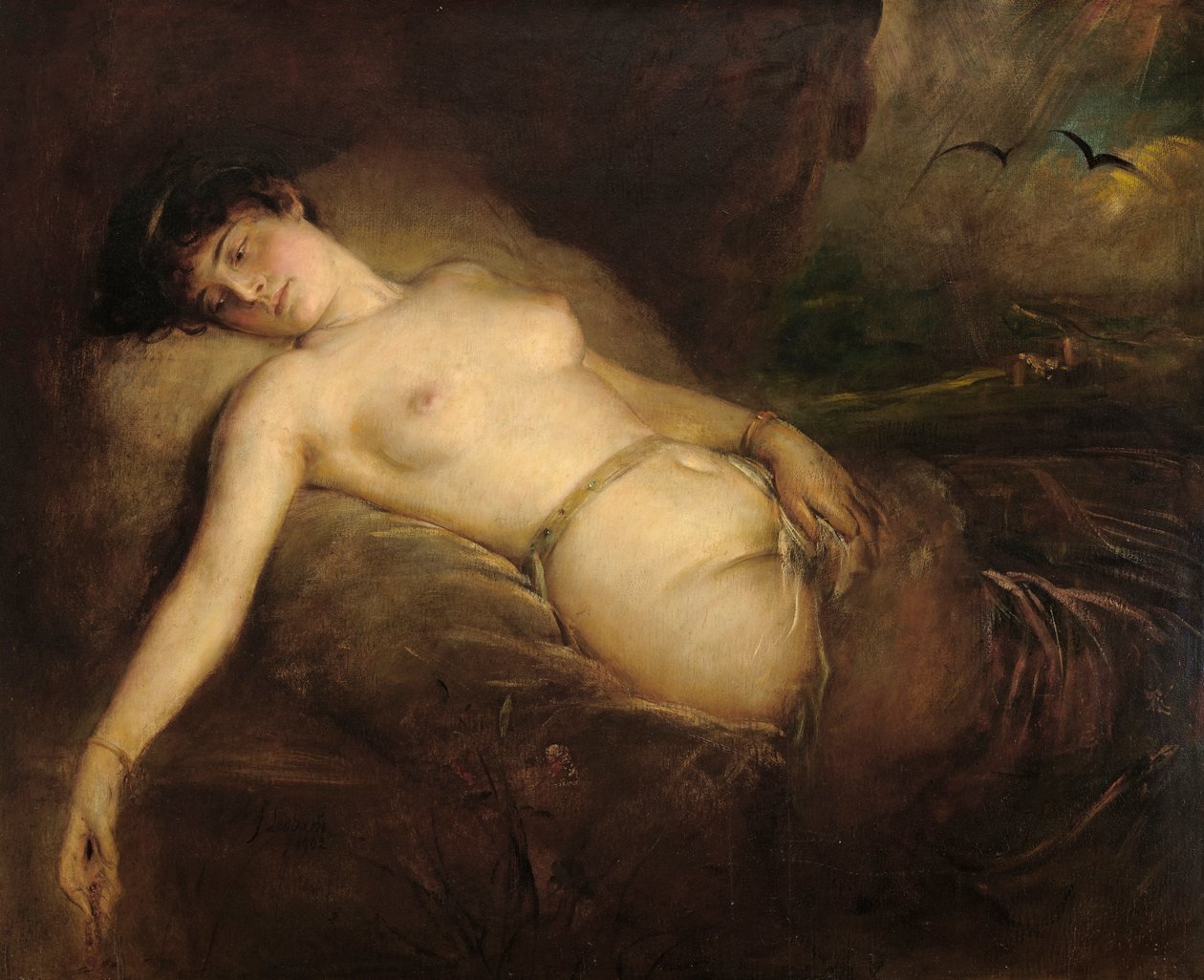 Nu féminin - Franz von Lenbach