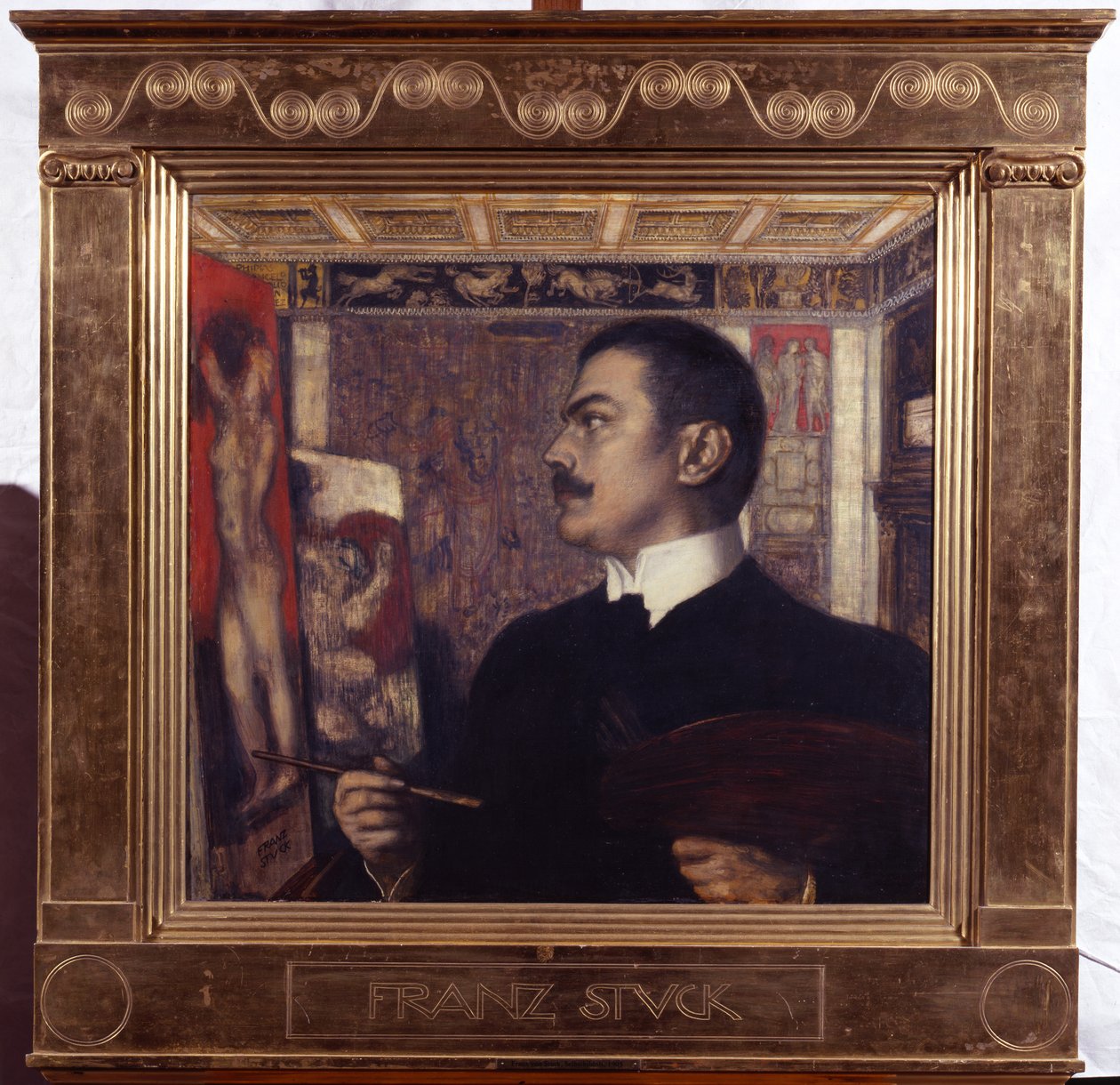 Autoportrait au chevalet - Franz von Stuck