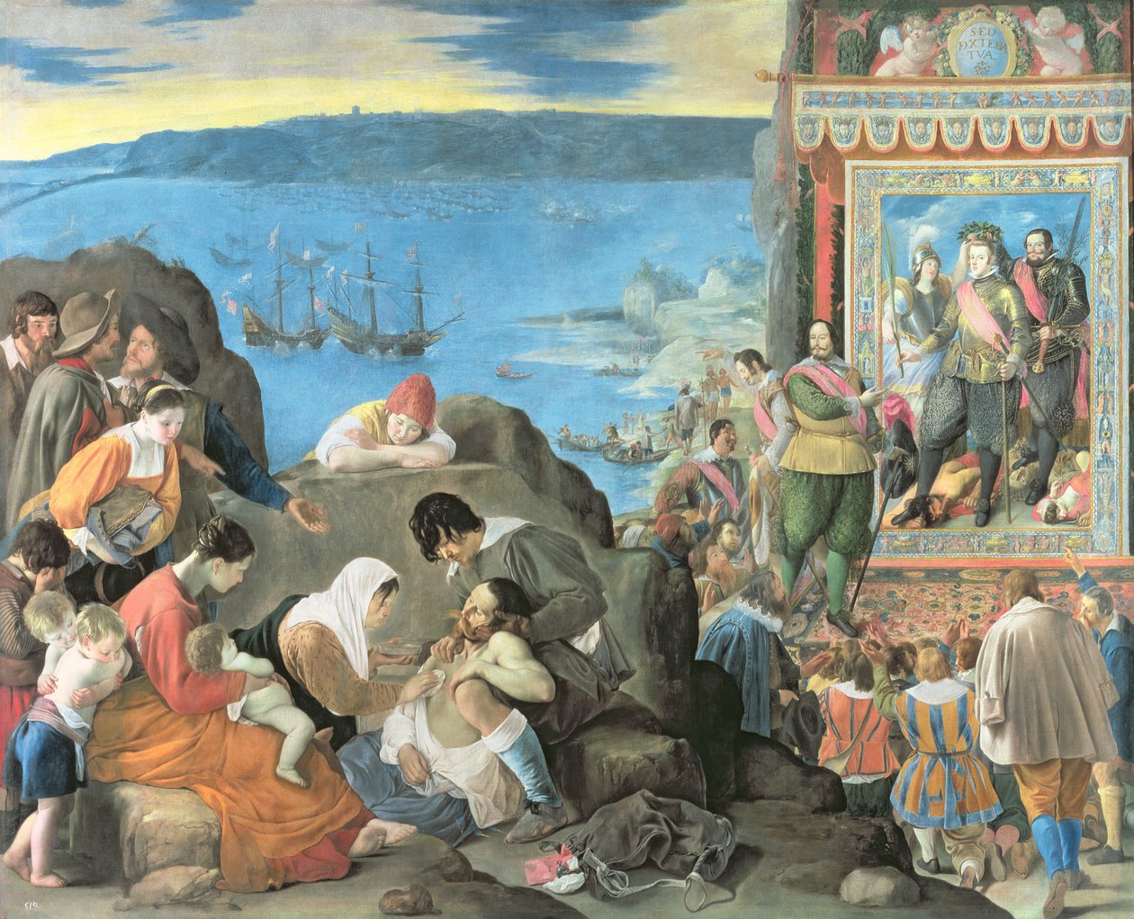 La récupération de la baie de San Salvador, Brésil, c.1634-35 - Juan Bautista Maíno