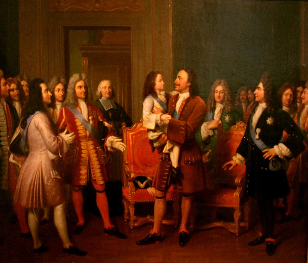 Louis Hersent - Pierre Ier de Russie et Louis XV de France - Frédéric Bazille