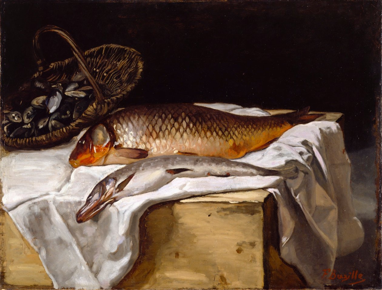 Nature morte au poisson - Frédéric Bazille