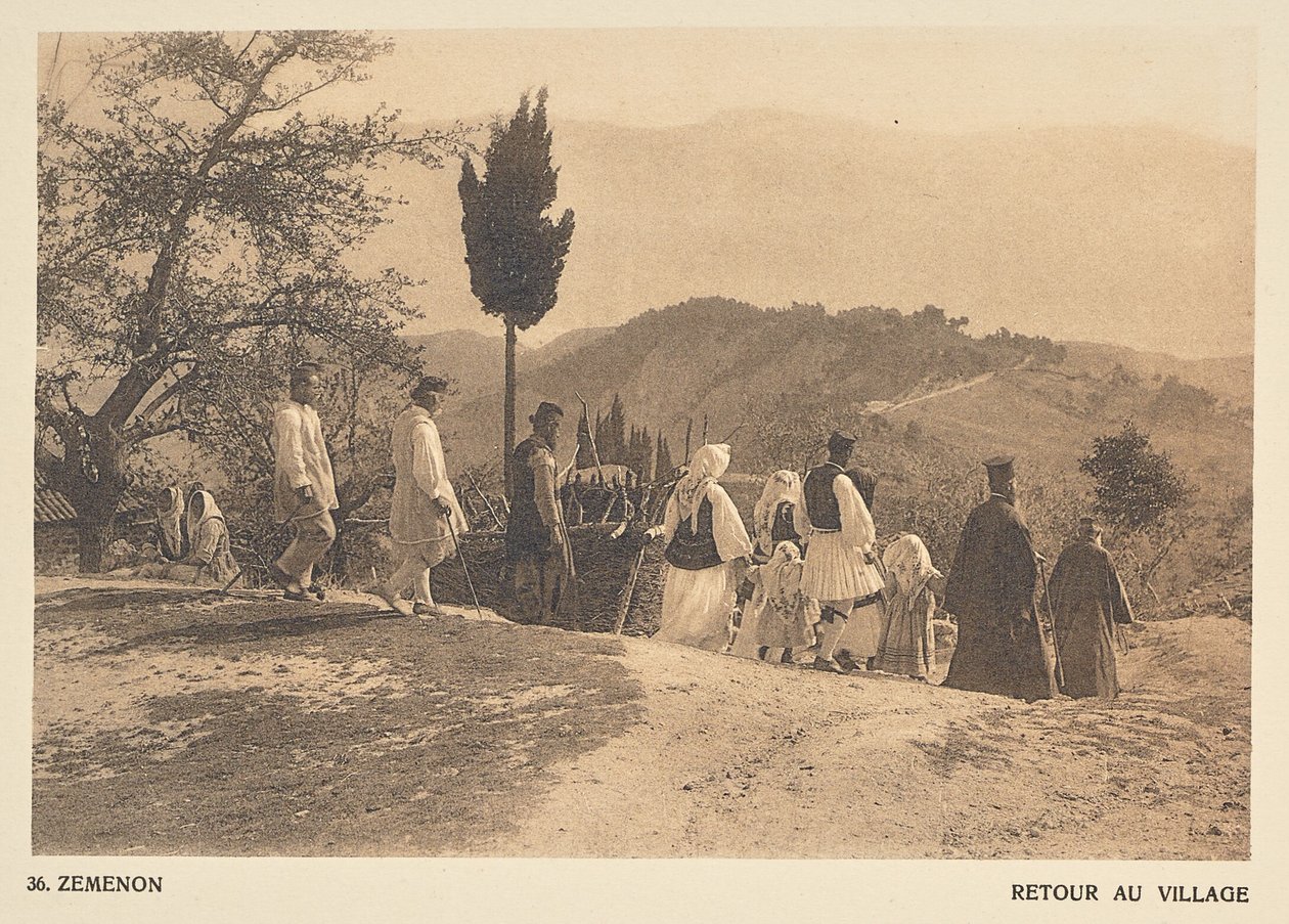 Zéménon. Retour au village - Frédéric Boissonnas