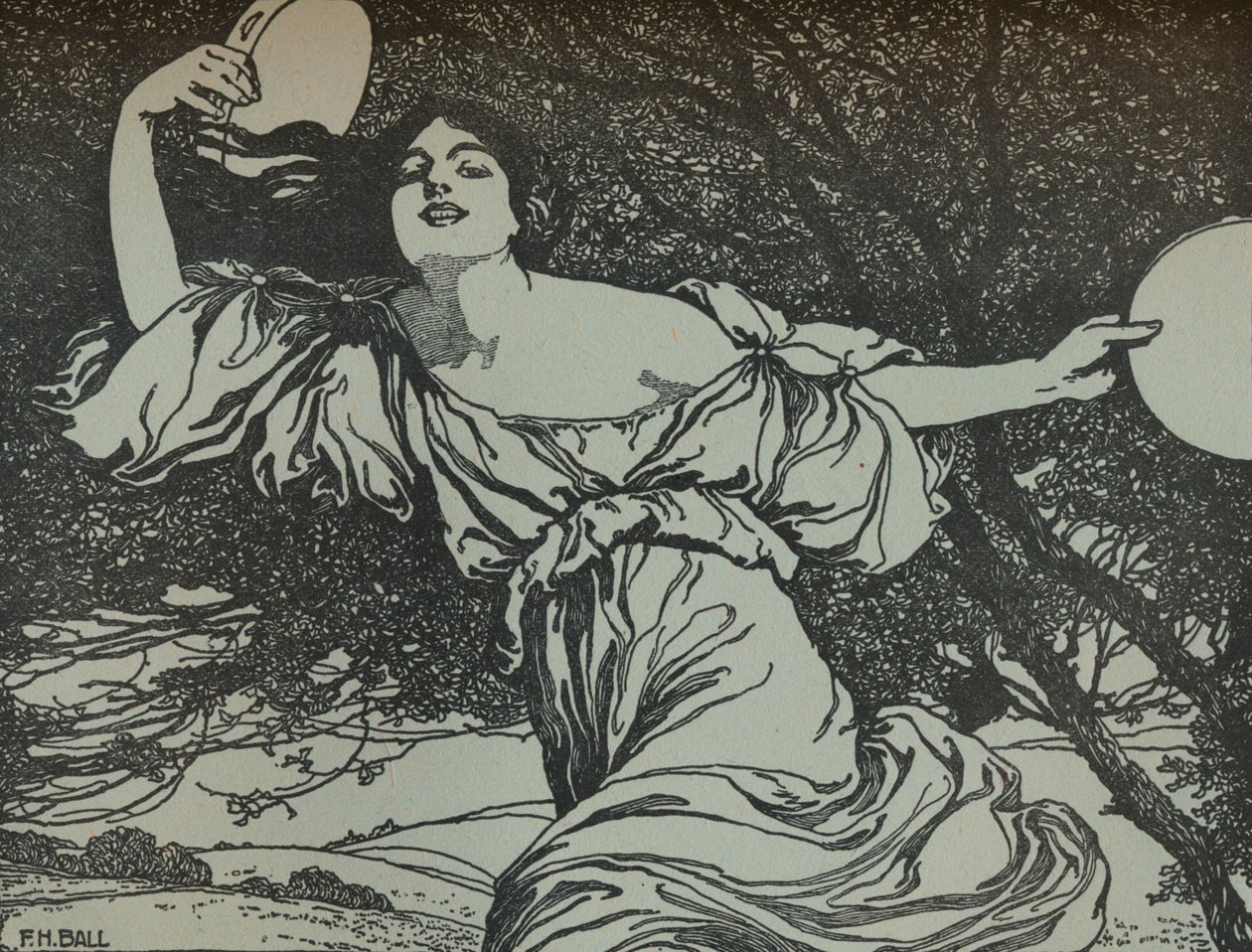 Bacchante, début 20ème siècle 1914-1915 - Fred Hammersley Ball
